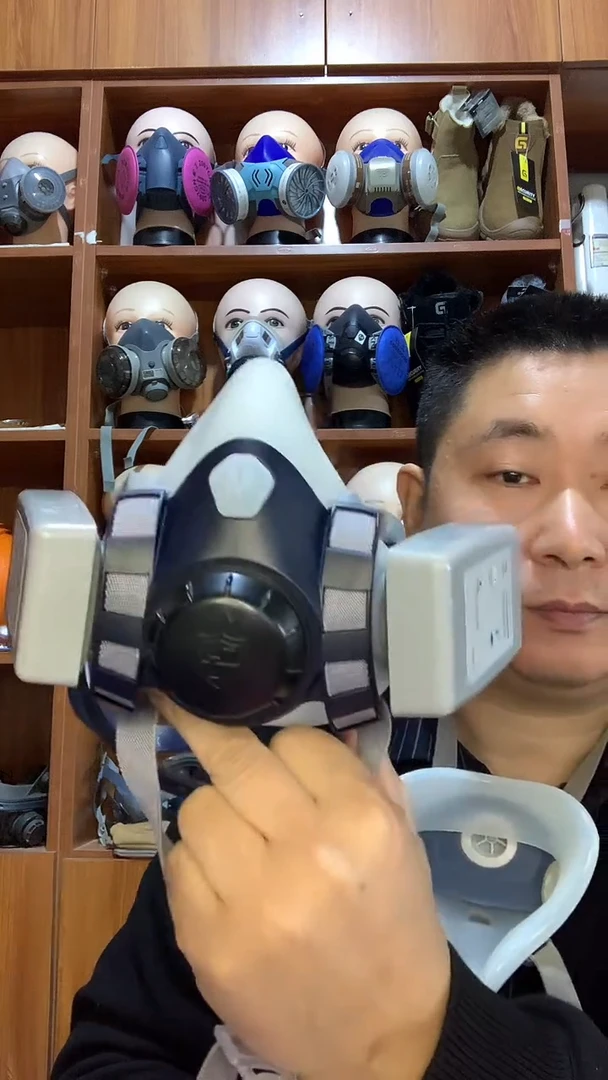 KP100防尘面具开槽防水7506面具7520盒