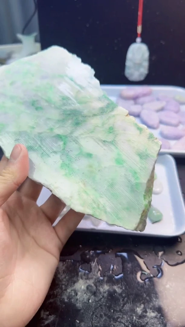 颈饰未镶嵌翡翠用****3052天然A货翡翠