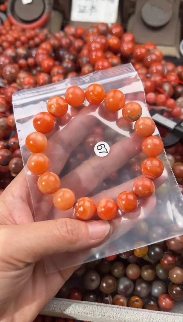 未镶嵌手串南红玛瑙13+