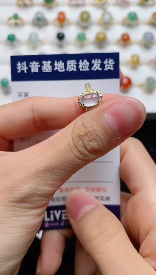 翡翠戒指银S925镶嵌..........