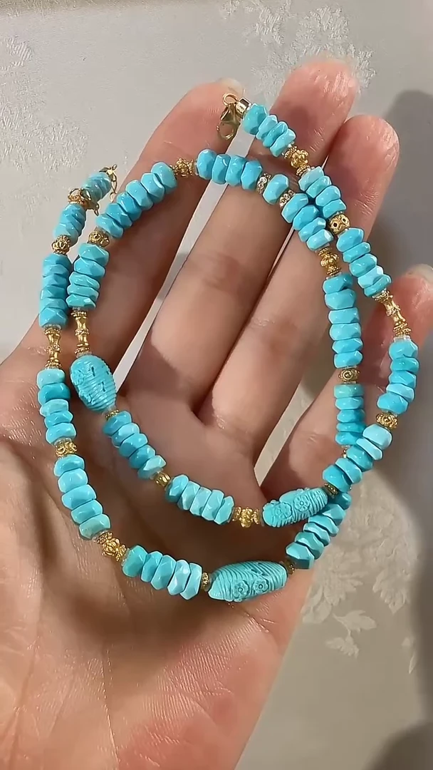 未镶嵌绿松石颈饰项链