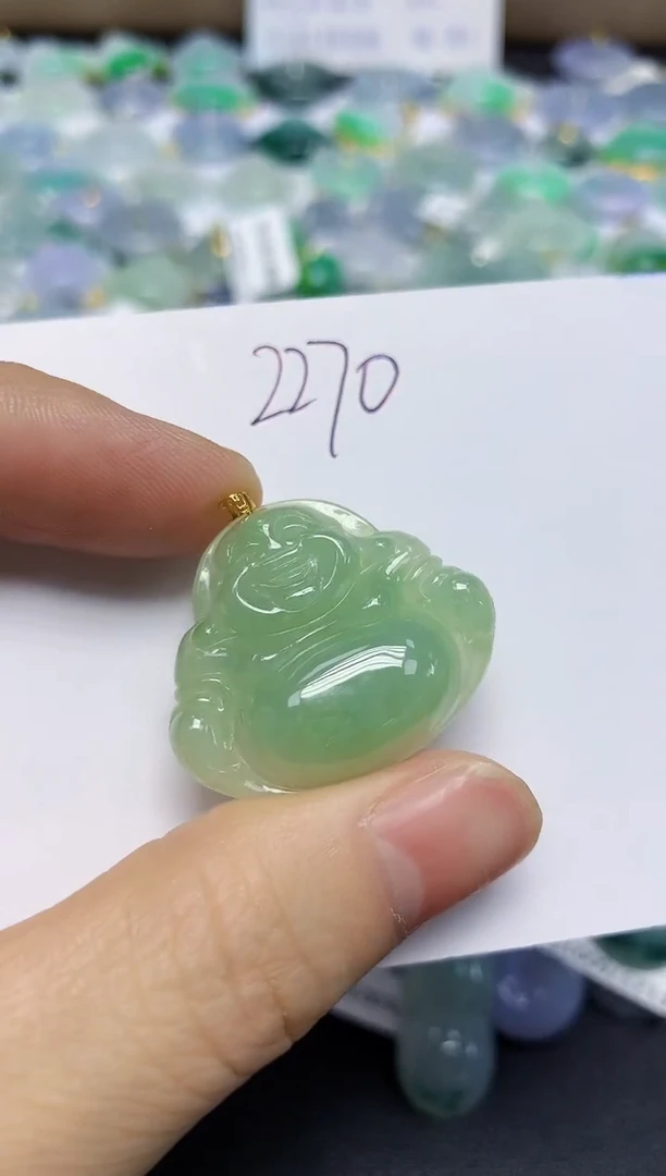 翡翠未镶嵌颈饰天然缅甸翡翠A货