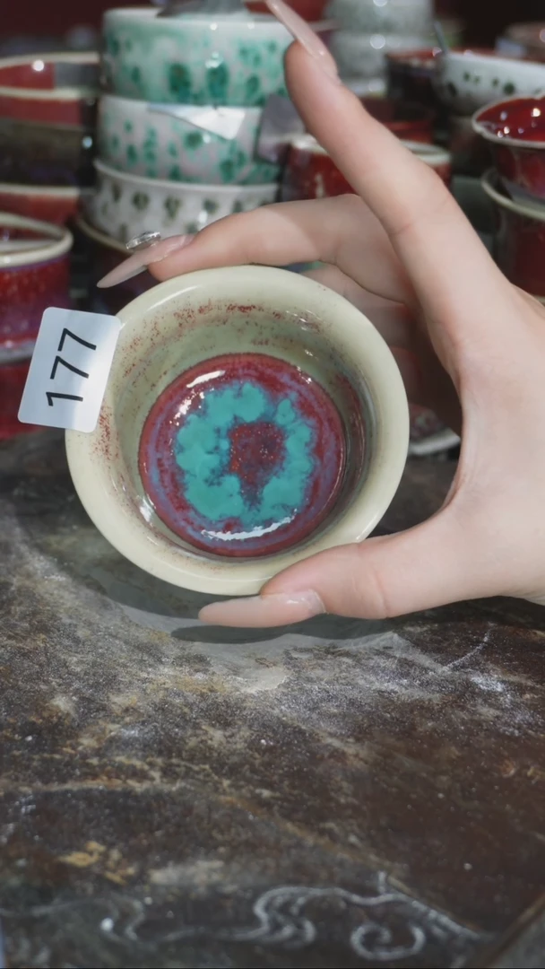 摆件精品窑变钧瓷茶器
