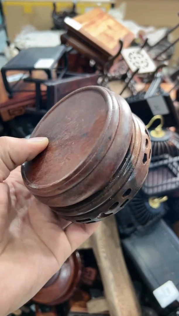 【闪购商品】木471瑕疵底座花架摆件处理2个