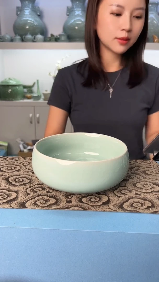 龙泉云间青瓷小米茶器