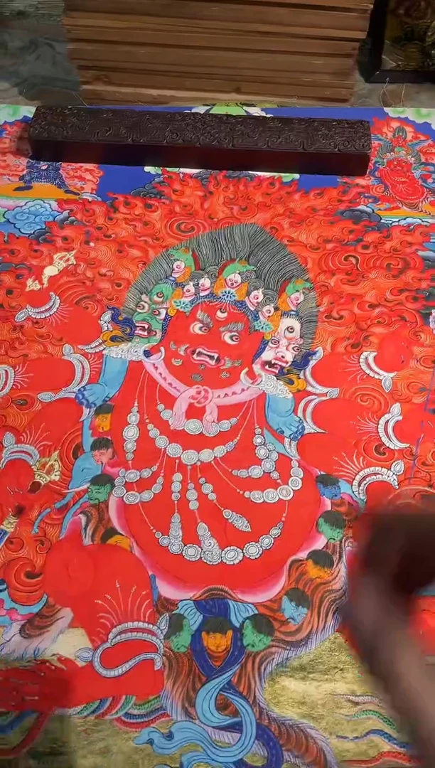 卷轴画曦曦的唐卡tk160