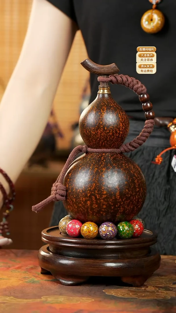 WX024网兜款葫芦不包手串及旋转底座