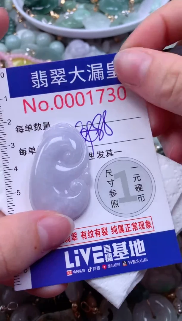 翡翠未镶嵌吊坠(不含链)1730