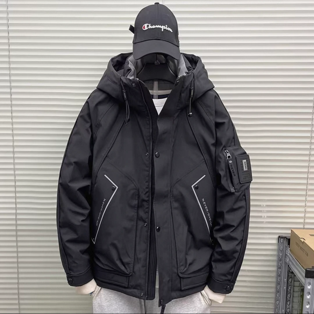 冬季新款轻奢风时尚保暖国标90羽绒外套冬季潮流羽绒外套#808