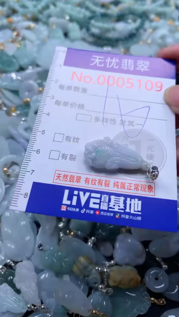 翡翠未镶嵌吊坠(不含链)5109
