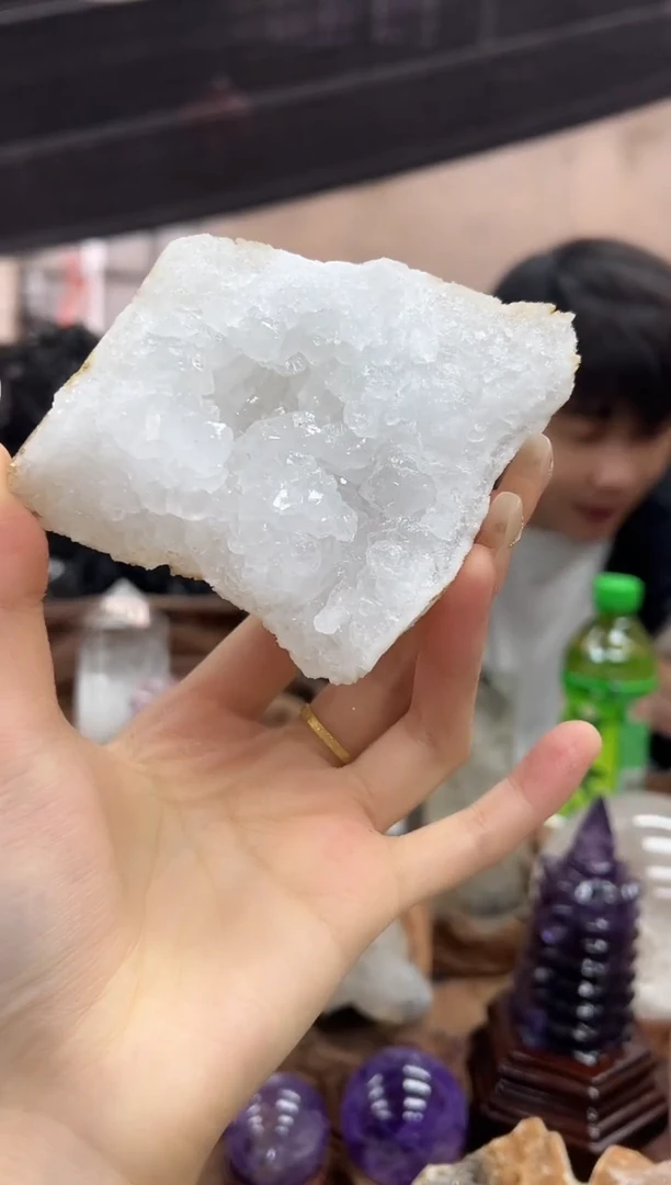 未镶嵌大型摆件（非配饰）水晶摩洛哥白水晶洞 139