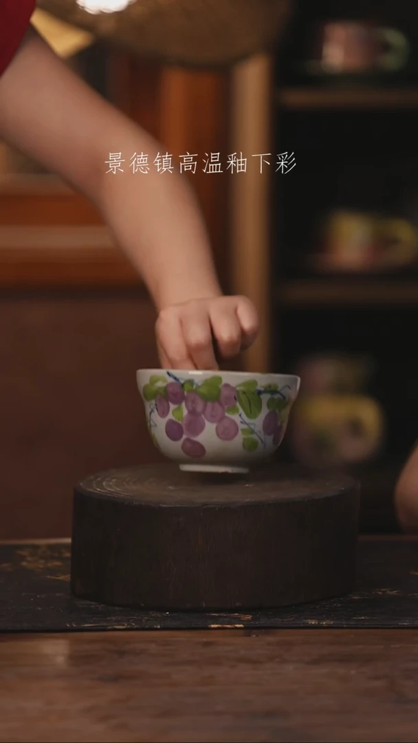 陶瓷景德镇高温釉下手绘陶瓷131