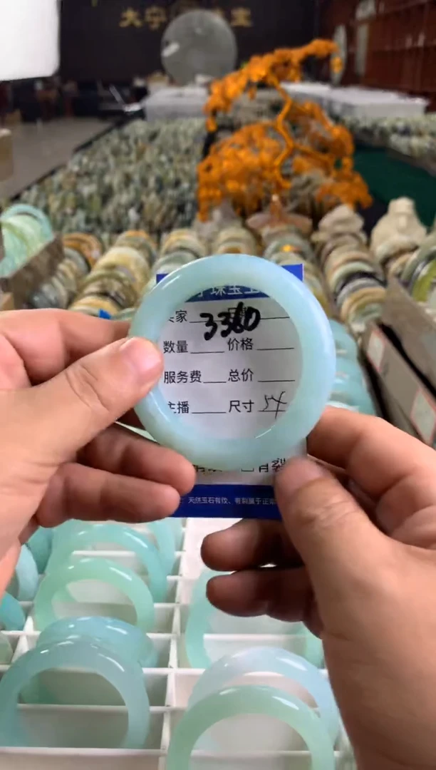 未镶嵌蛇纹石玉手镯3360
