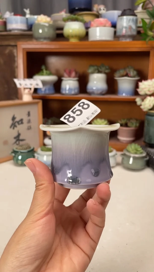 瓷片858知木小芳花盆