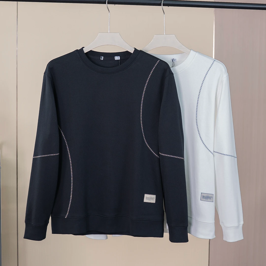 118A【H家撤柜】90%棉！商场正品尾货品牌剪标男秋冬圆领卫衣