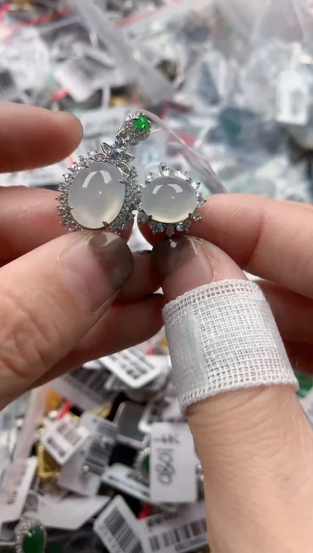 银S925镶嵌戒指翡翠111    10