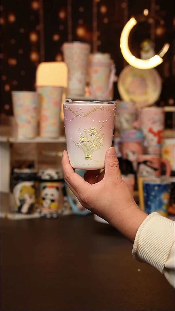 (玉泥）景德镇手工手绘文创陶瓷杯