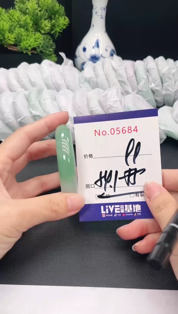 未镶嵌手镯翡翠5684
