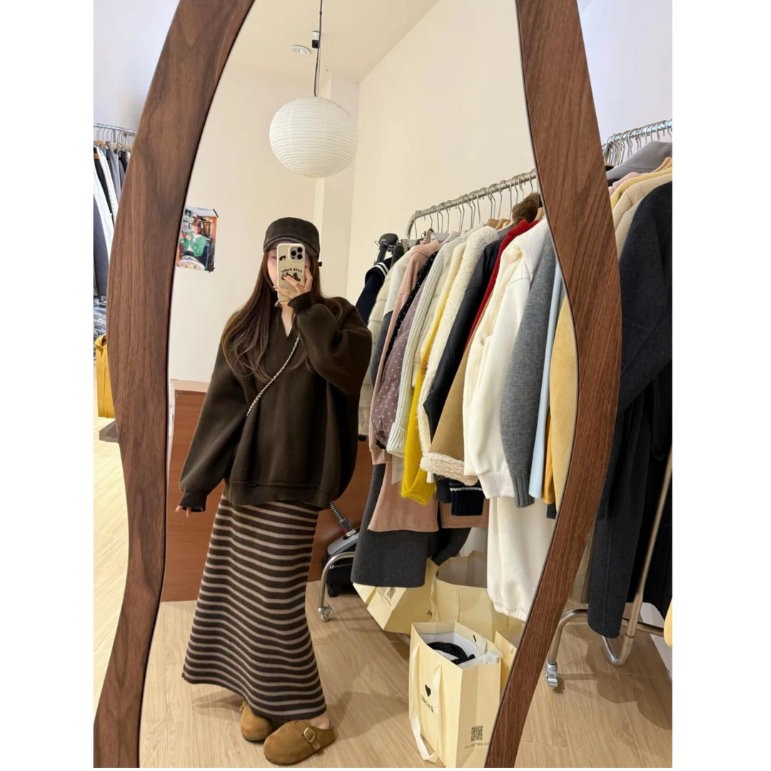 巨好看针织衫毛衣半身裙两件套装女欧洲站2025冬装新款欧货女装潮