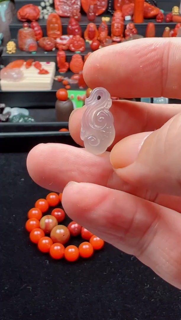 未镶嵌如意玛瑙/玉髓你**美如意