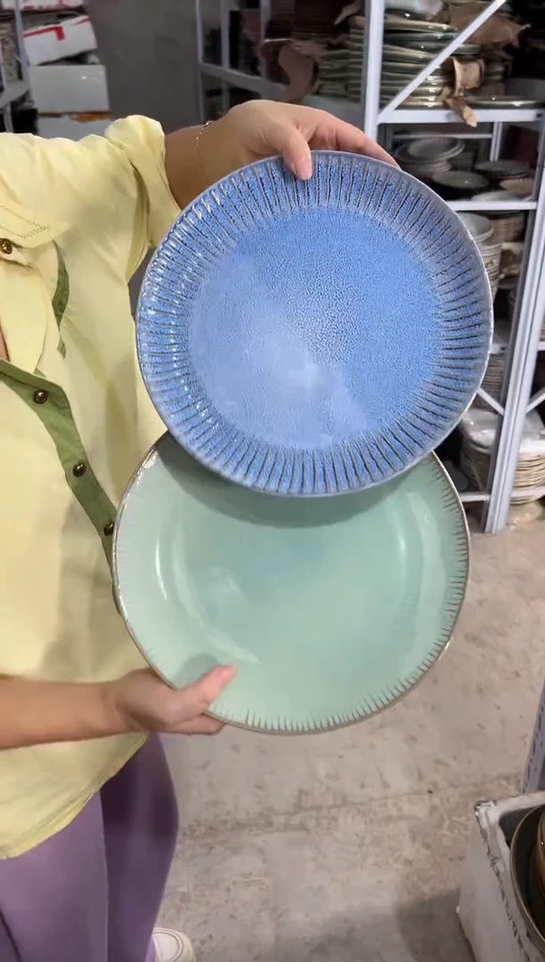 陶瓷外贸尾货瑕疵满20包邮特价孤品清仓X2大盘