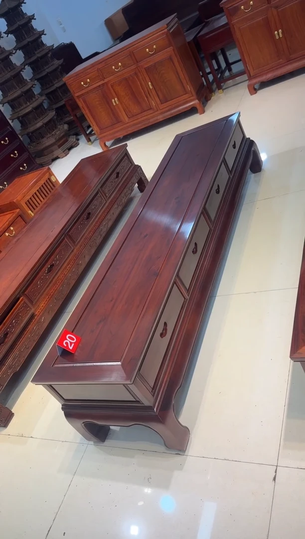 黑酸枝木类柜类家具罗*海非洲酸枝电视柜