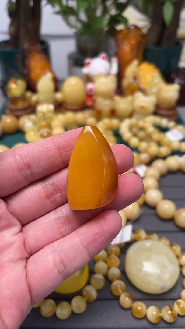 手串蜜蜡未镶嵌p45小年份随行蜜蜡吊坠 11.5克