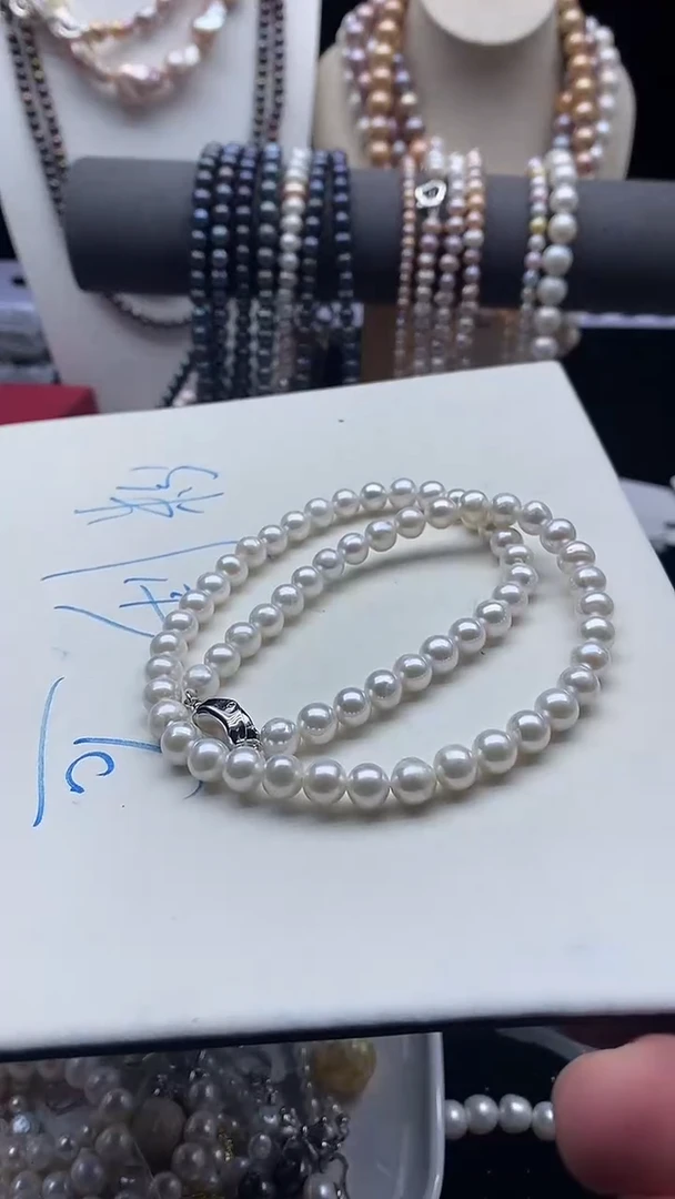 【闪购商品】淡水珍珠颈饰银S925镶嵌1