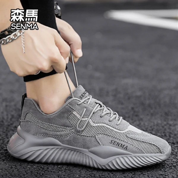 森马男鞋冬季2025轻便软面网面鞋男款百搭时尚休闲鞋软底运动潮鞋
