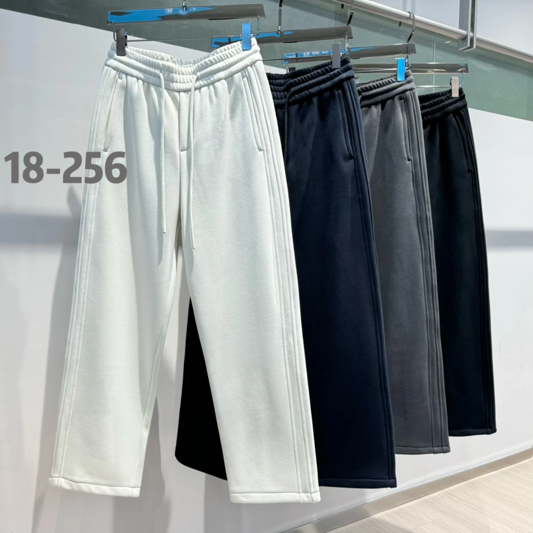 【王小国 x BIANCREGA】巴家“3.0秋冬三道杠”必备加绒休闲裤 18-256