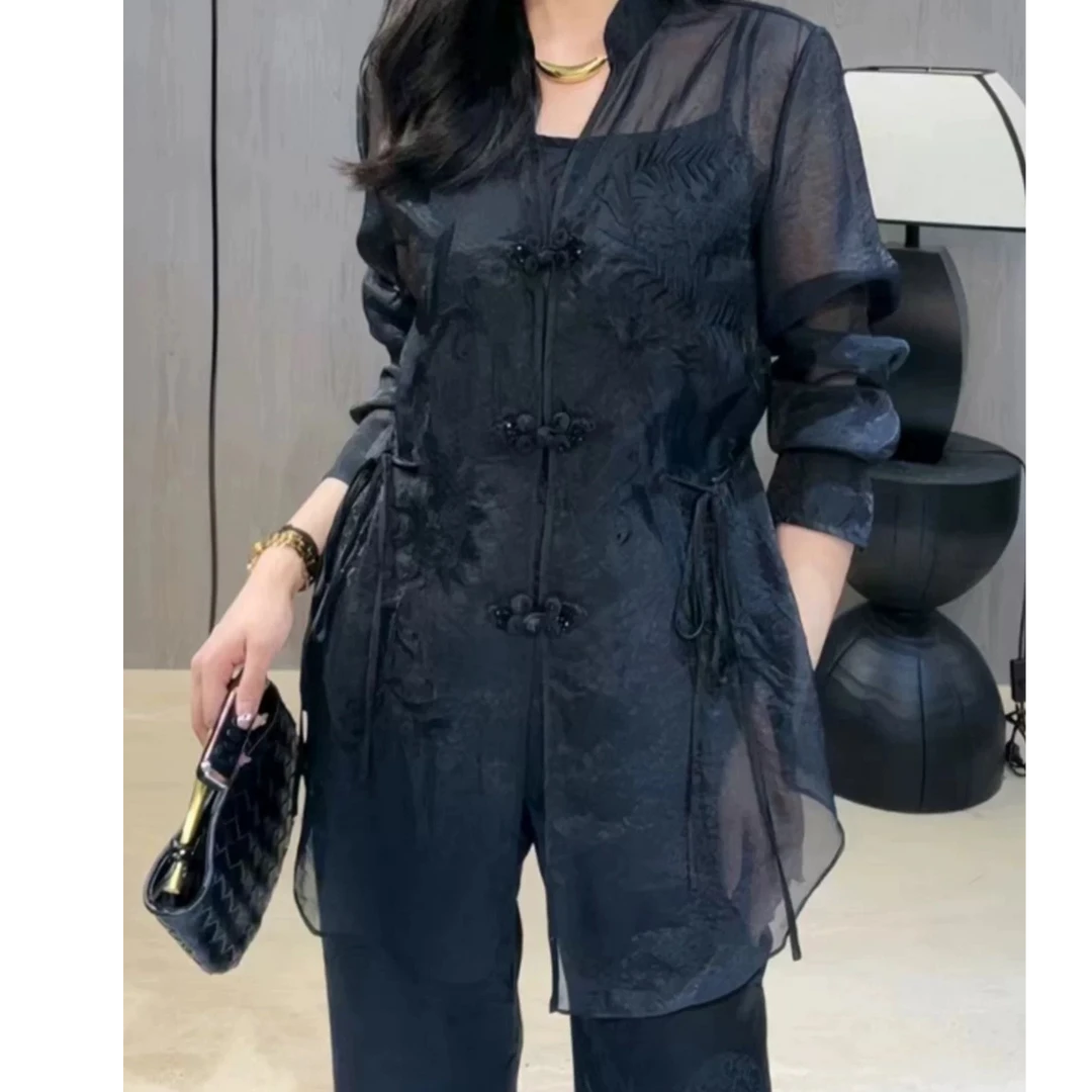 T101【维艺专属】休闲风个性街头国潮时尚套装重工套装新中式