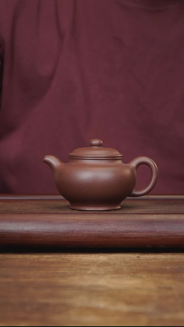 茶壶紫砂210ml 掇只 紫泥