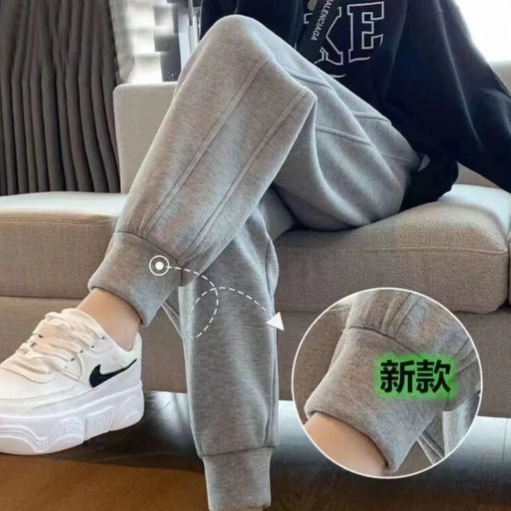 春季哈伦裤女高音显瘦时尚束脚裤女休闲卫裤百搭运动裤