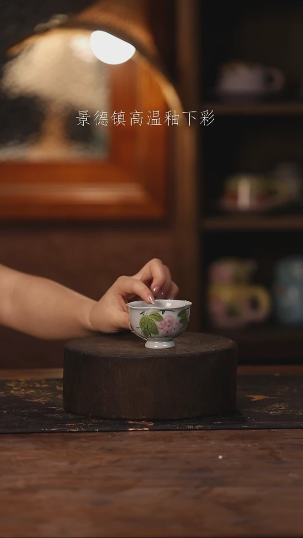 陶瓷景德镇高温釉下手绘陶瓷