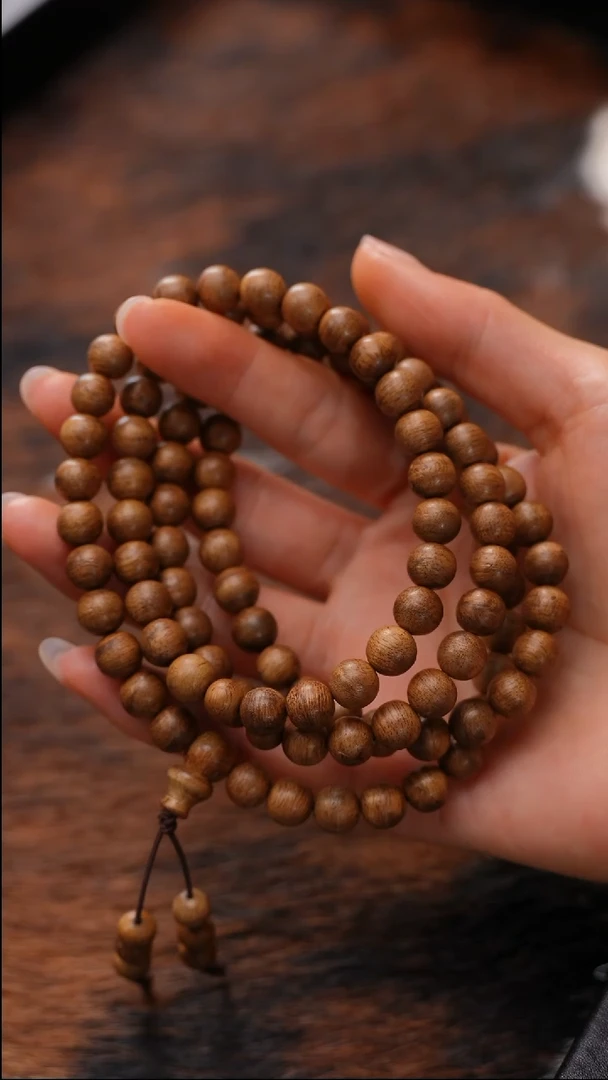 沉香手串ZY6411登流眉天然野沉香多圈多样性发一