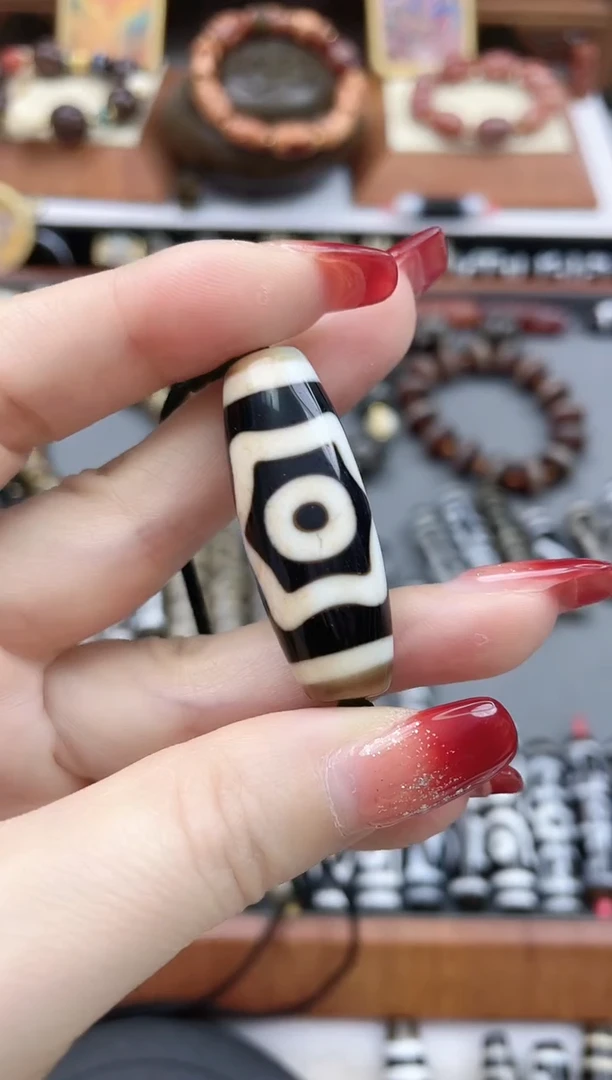 【闪购商品】玛瑙/玉髓珠珠未镶嵌手工三眼