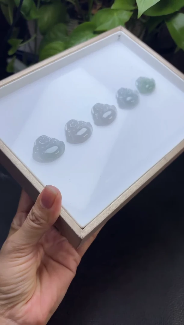未镶嵌挂件翡翠多样性发一件R703115