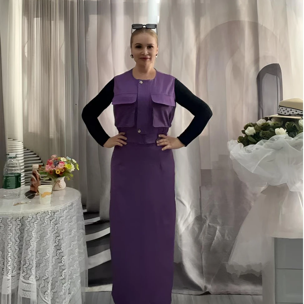 马夹裙女士装洋气时尚套装小香风显瘦气质网红针织休闲秋季无袖