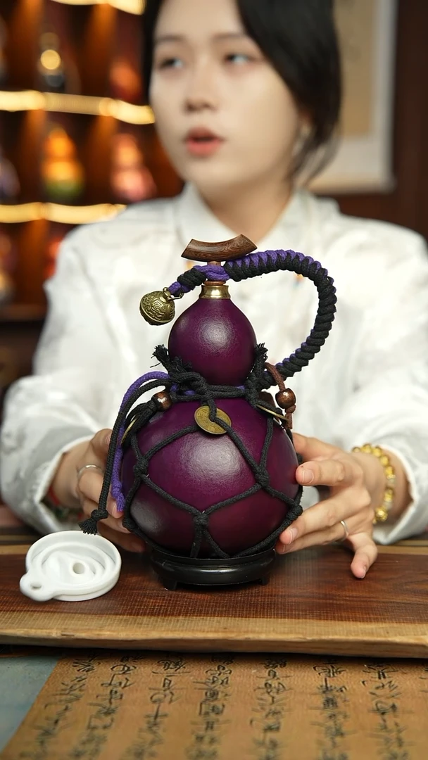 002号600ml左右非遗大漆酒葫芦