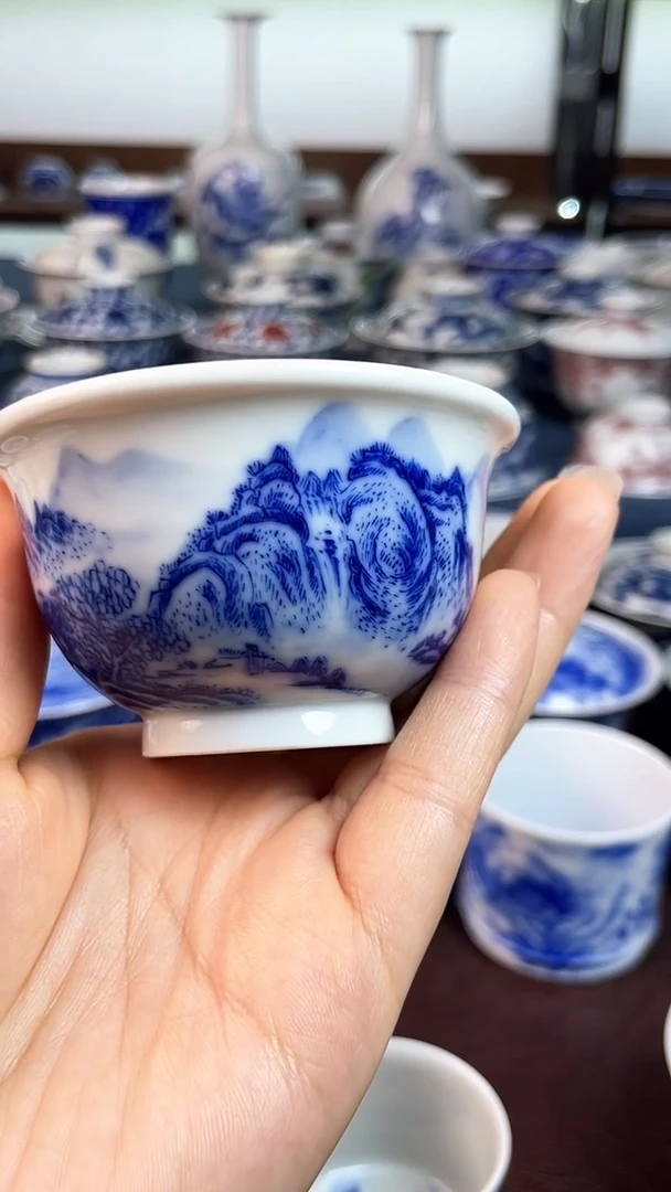 【闪购商品】真柴窑微瑕  景德镇手工手绘茶具