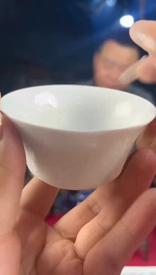 摆件928青花龙纹斗笠杯