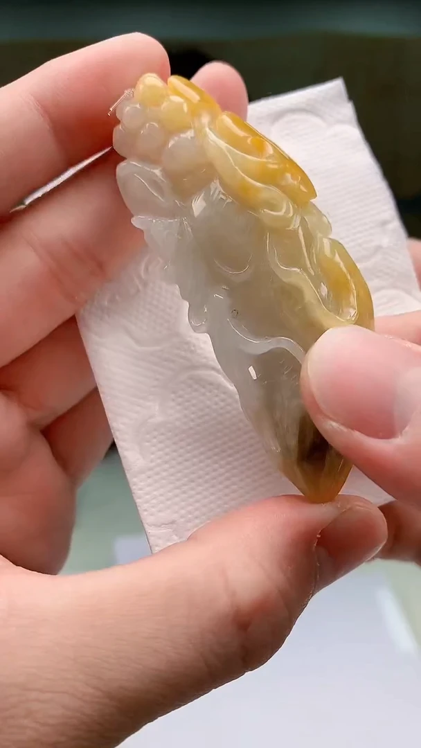 【闪购商品】定制翡翠未镶嵌4829bb-毛货挂件15