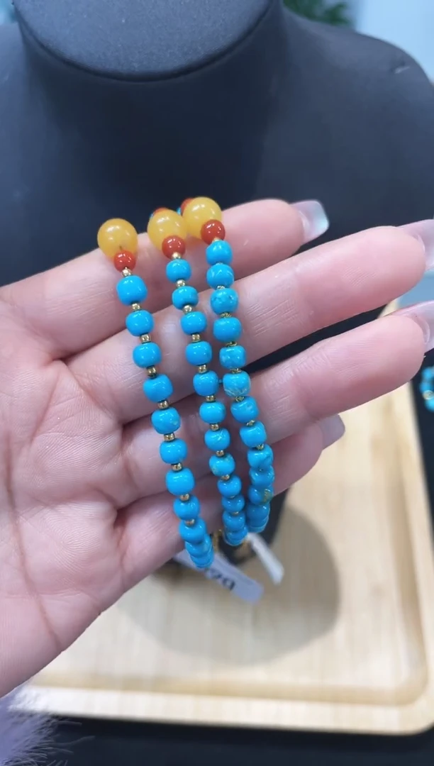 未镶嵌绿松石手链发货一件