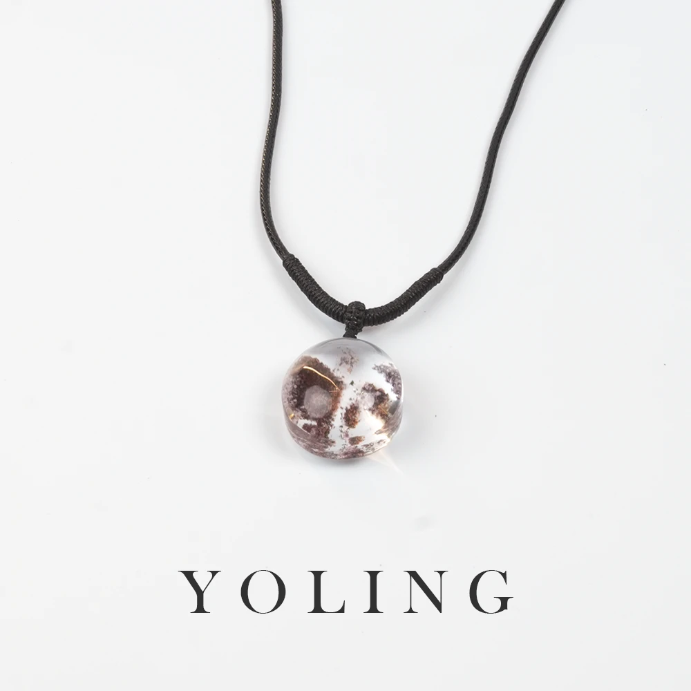 YOLING | 「蜜珀」天然水晶幽灵吊坠