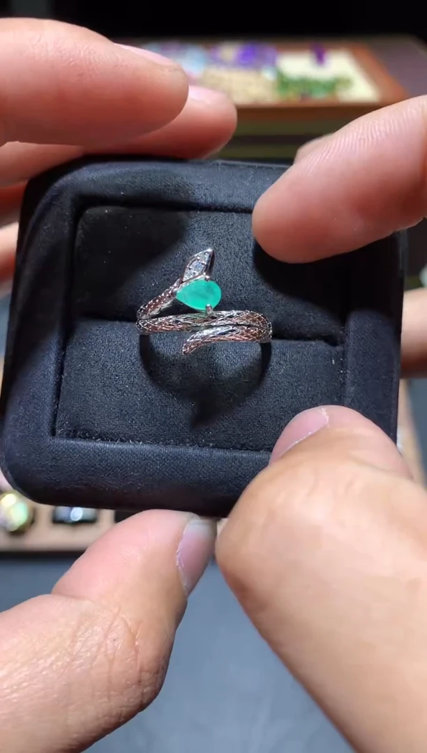 【闪购商品】祖母绿戒指未镶嵌L74