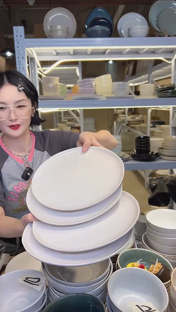 瓷108小盘外贸尾货高温釉下彩陶瓷餐具默认微瑕