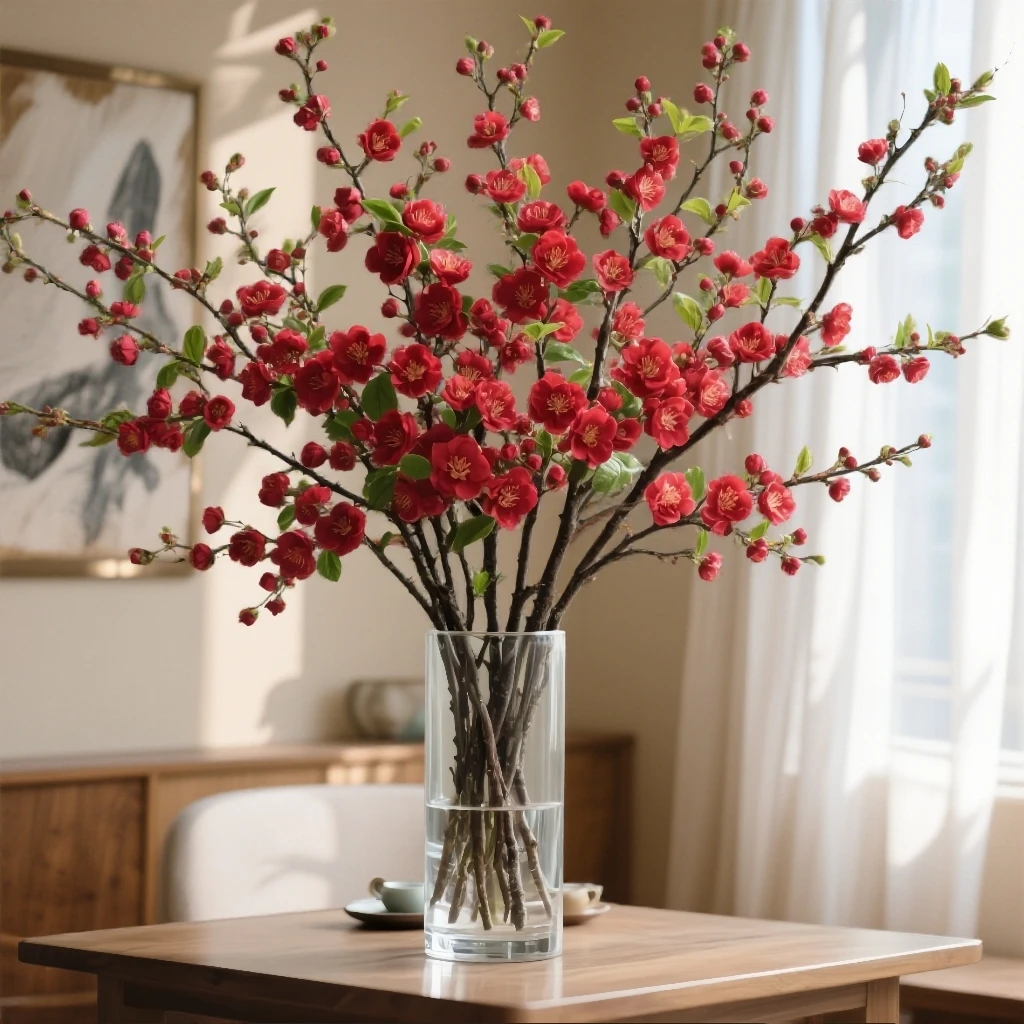 【水培梅花】鲜枝浓香型水培梅花枝红梅带花苞耐寒花卉绿植懒人好养