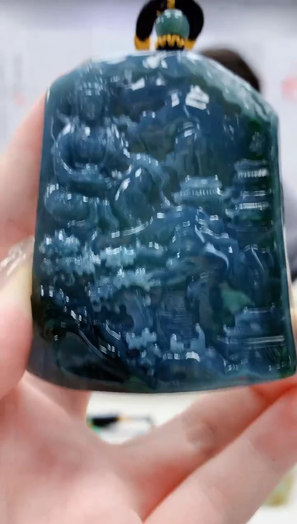 未镶嵌定制翡翠5060jw-毛货挂件15