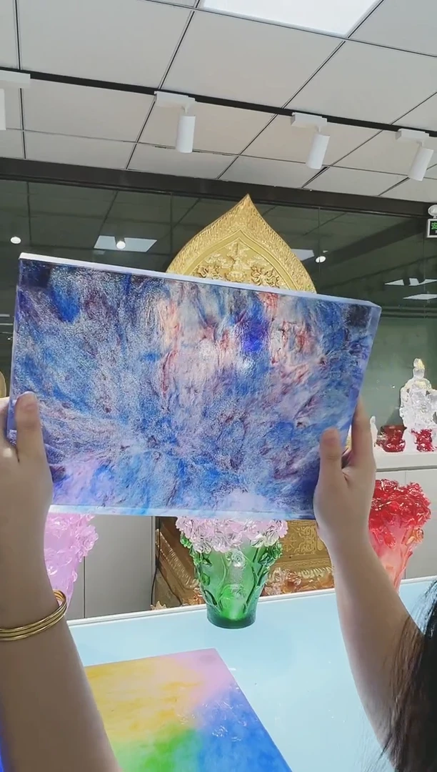 手工艺品琉璃古法琉璃干泡台