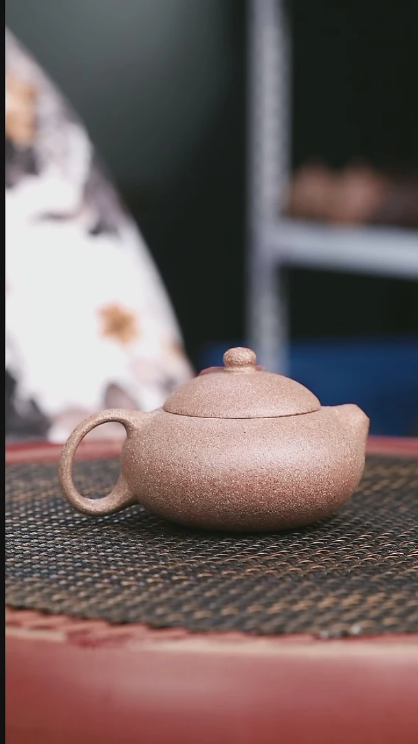 茶壶紫砂30号桃花泥扁西施150CC